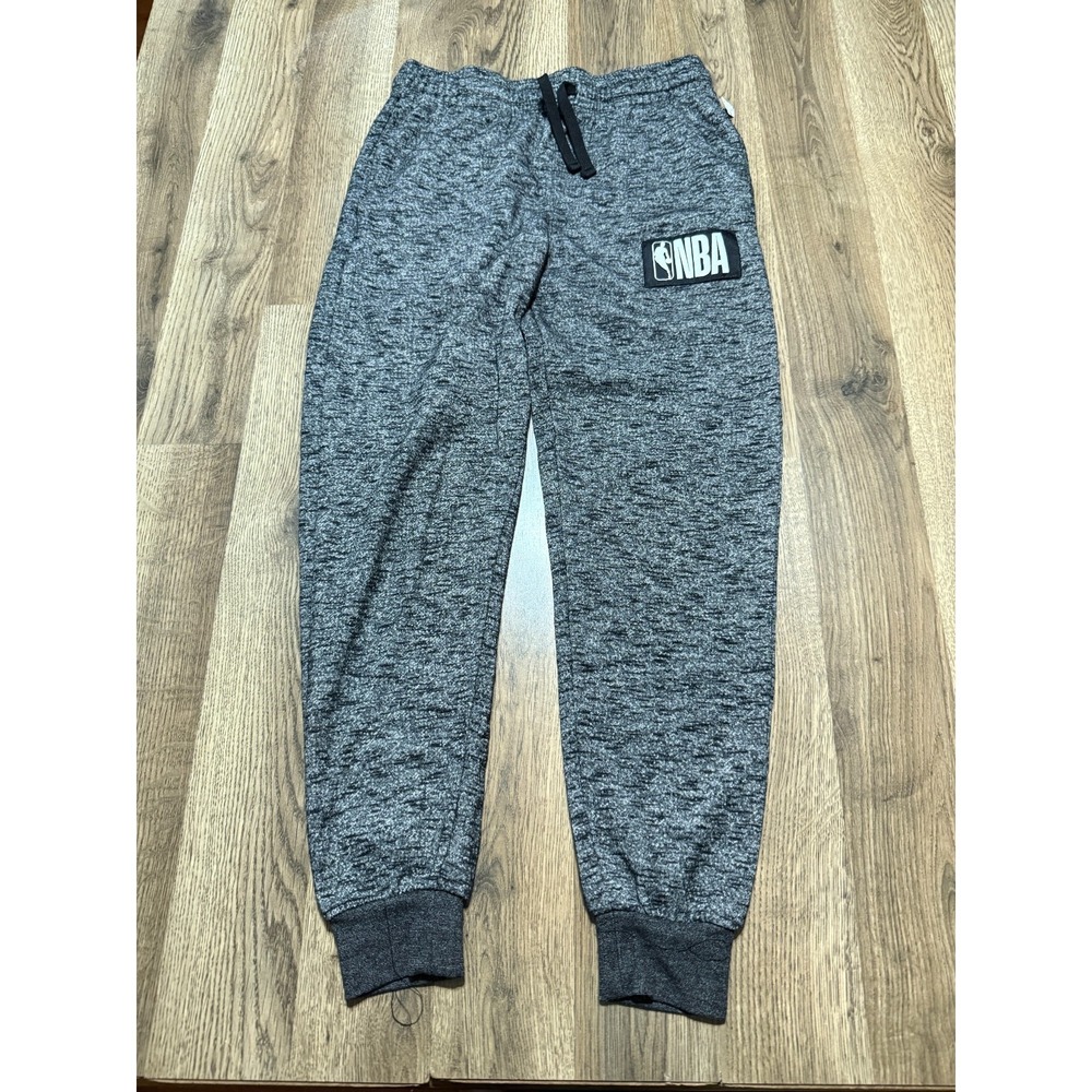 NBA Pants, Men's Size Small, Gray Black, Sweatpants, Pull On, Activewear